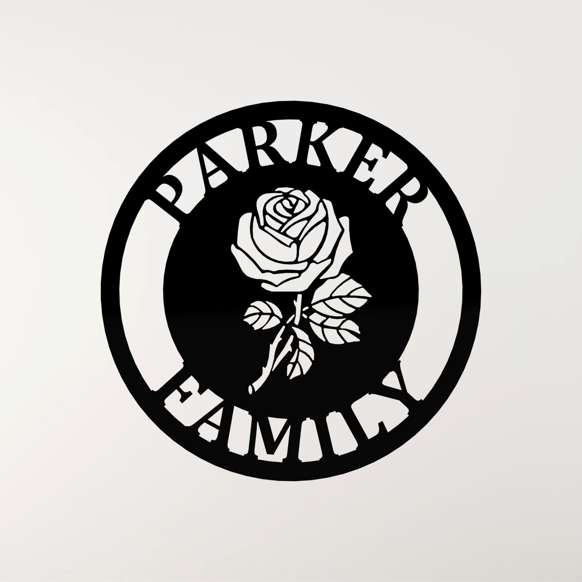 Rose Metal Sign | Custom Metal Flower Signs and Wall Art – Monea Metal ...