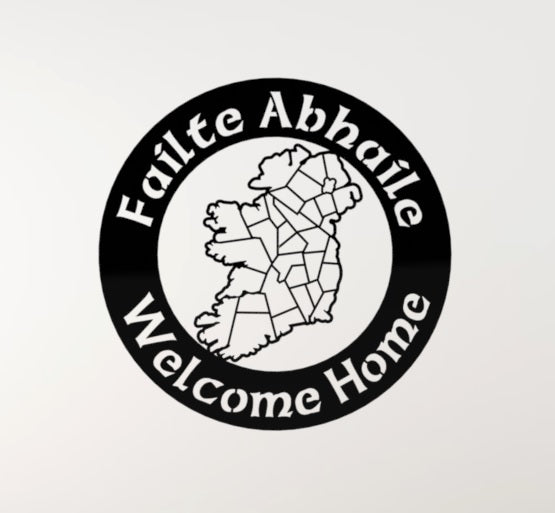 Geometric Ireland Welcome Sign | Metal Wall Art