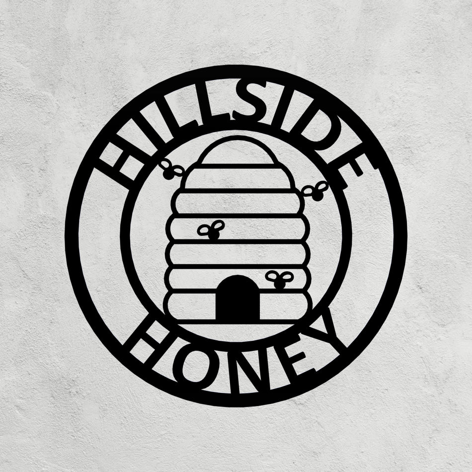Bee Hive Metal Sign 