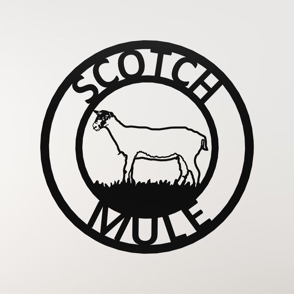 Scotch Mule Sheep | Metal Wall Art
