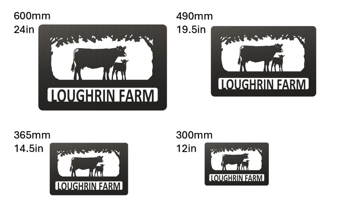 Angus Cow and Calf Metal Sign | Metal Wall Art | Free UK Delivery ...