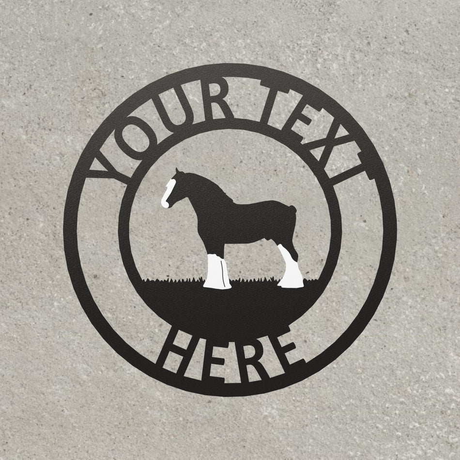 Shire Horse | Metal Farm Sign