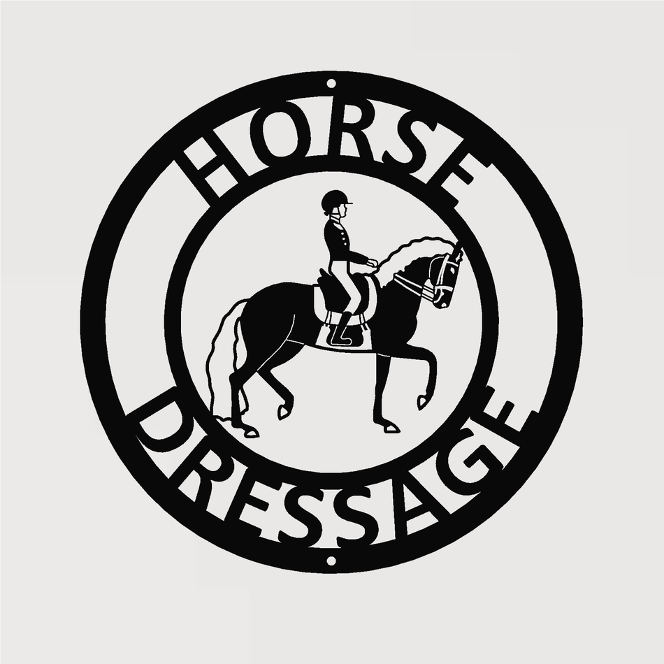 Dressage Horse | Metal Wall Art