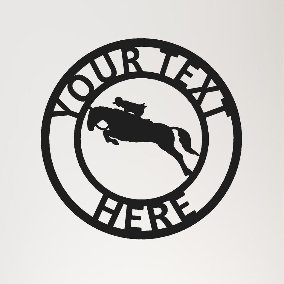 Showjumping V1 | Metal Wall Art