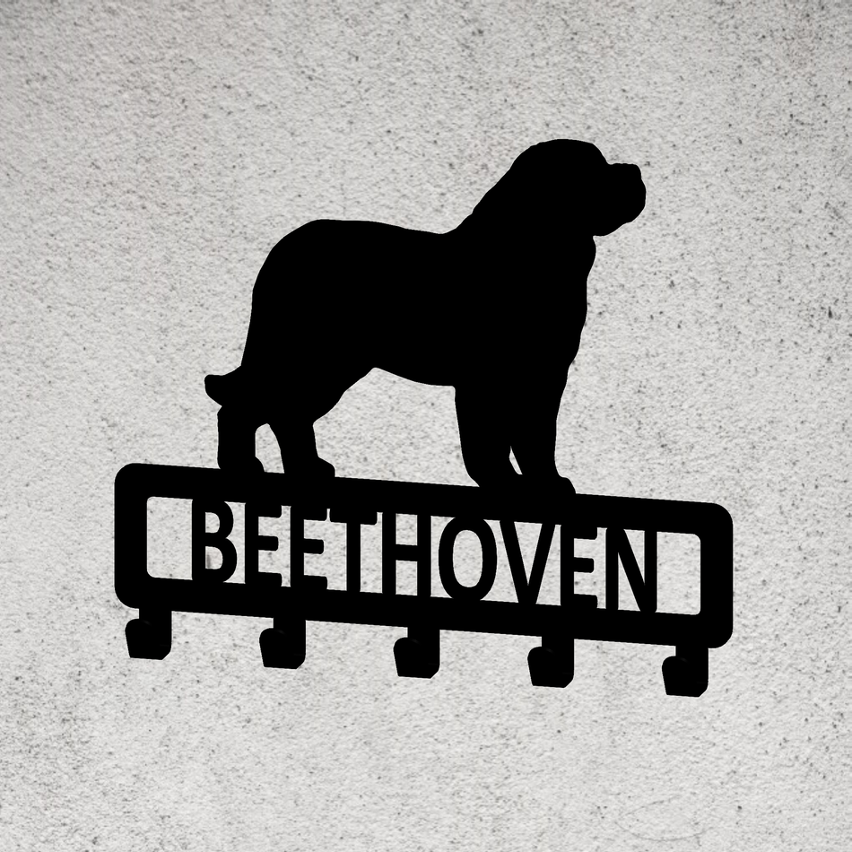 St Bernard Hook | Metal Wall Hook (Personalised)