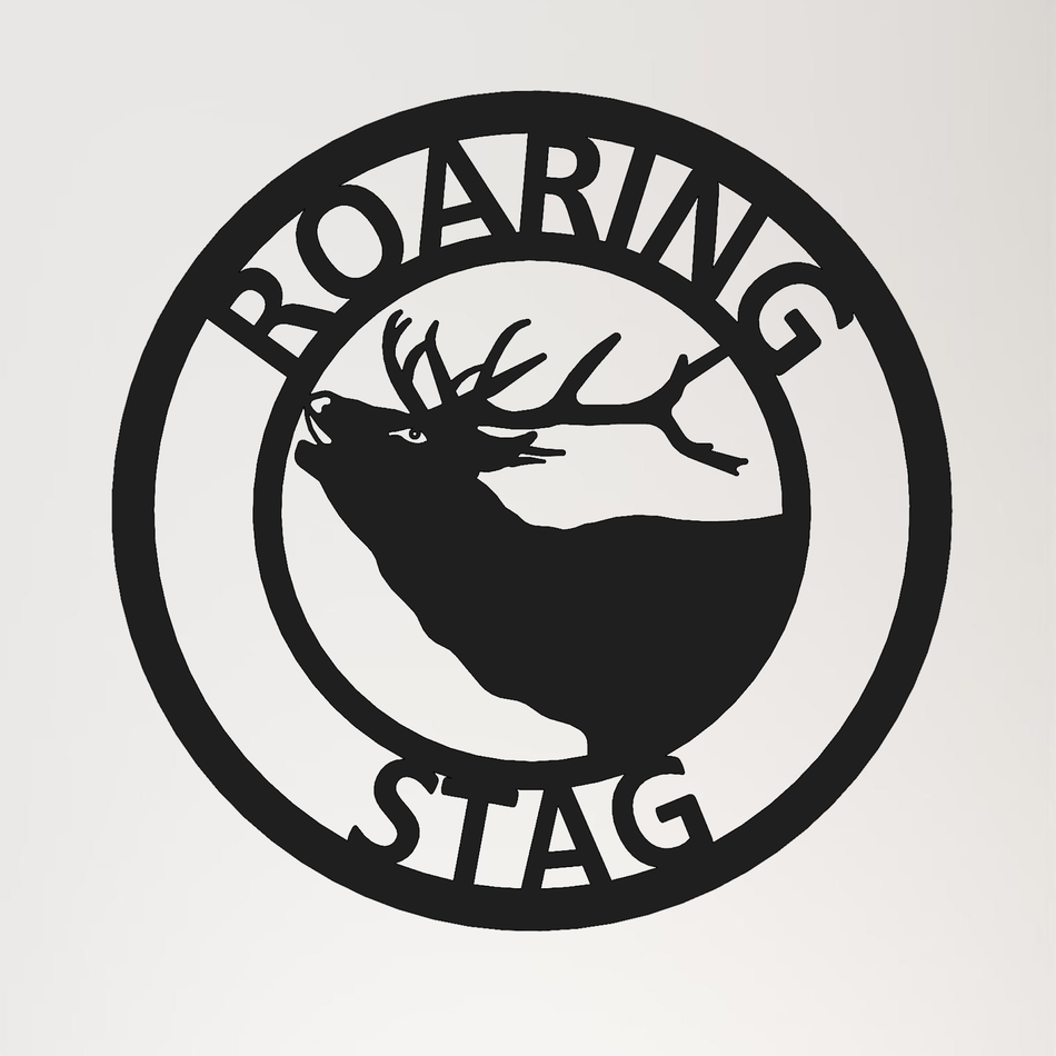 Roaring Stag Deer | Metal Wall Art