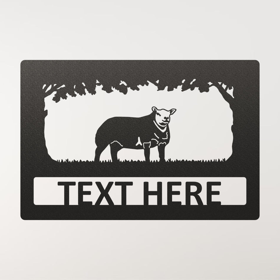 𝐁𝐥𝐮𝐞 𝐓𝐞𝐱𝐞𝐥 𝐒𝐡𝐞𝐞𝐩 | Metal Wall Art