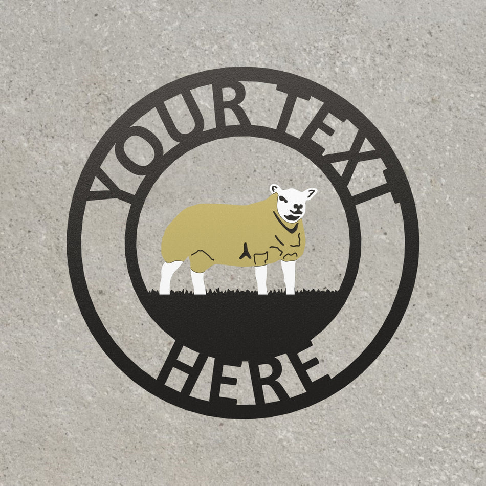 𝐓𝐞𝐱𝐞𝐥 𝐒𝐡𝐞𝐞𝐩 | Metal Wall Art