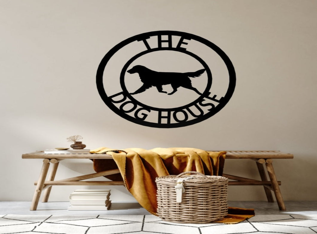 Personalised Flat Coated Retriever Metal Sign 