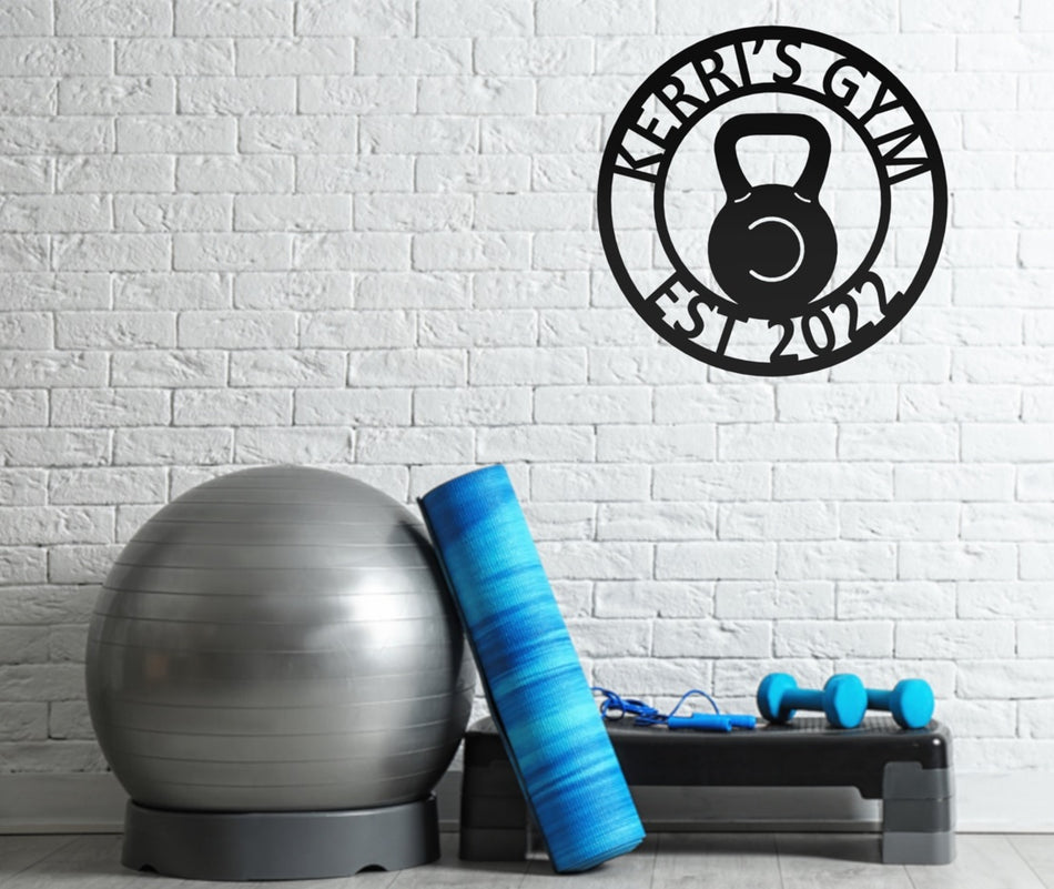 Home Gym Sign - Kettlebell