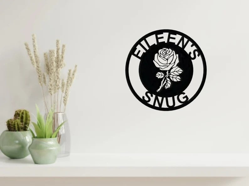 Rose Metal Wall Art 
