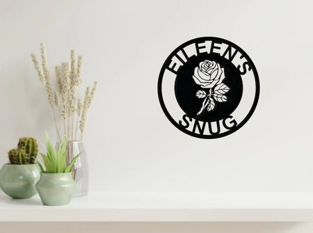 Rose Metal Wall Art 