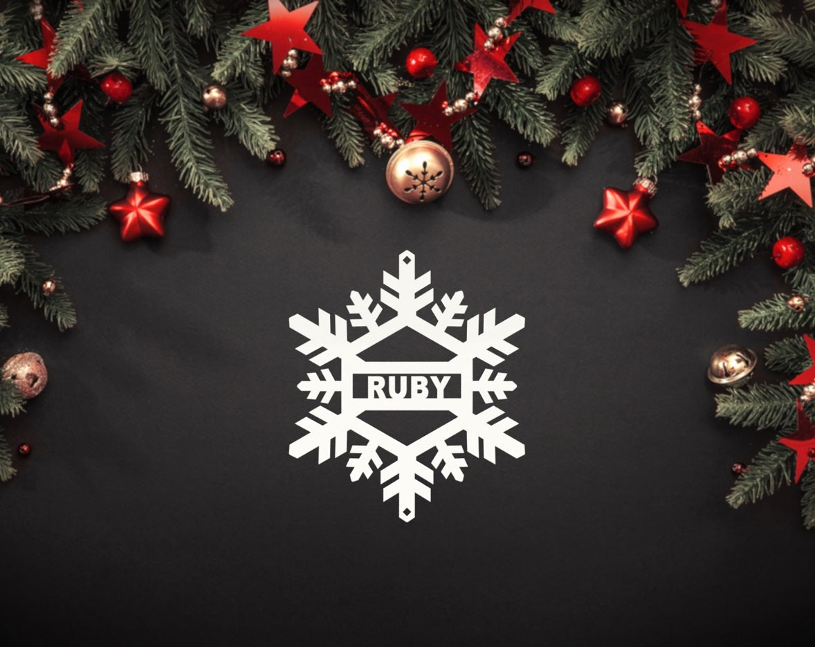Personalised Christmas Snowflake