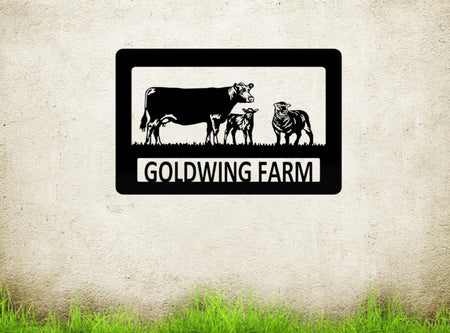 Custom Metal Farm Sign