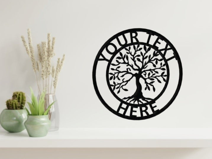 Tree Of Life Personalised Sign