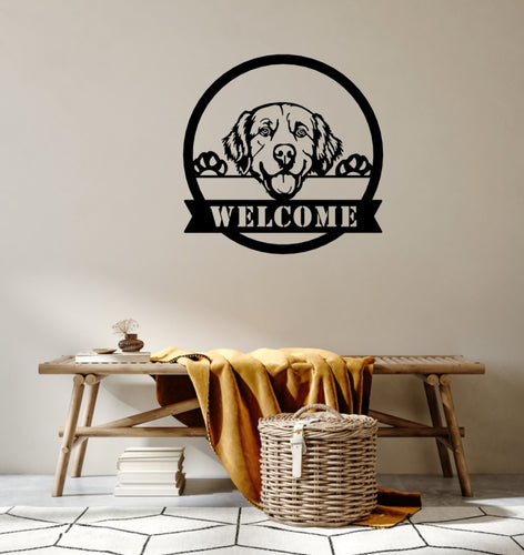 Personalised Labrador Retriever Metal Dog Sign