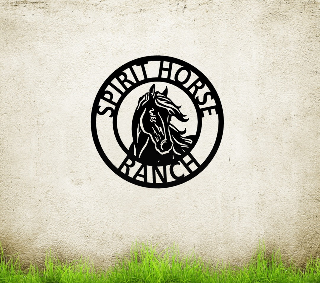Horse Stable Metal Farm Sign 