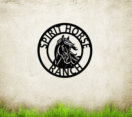 Horse Stable Metal Farm Sign 